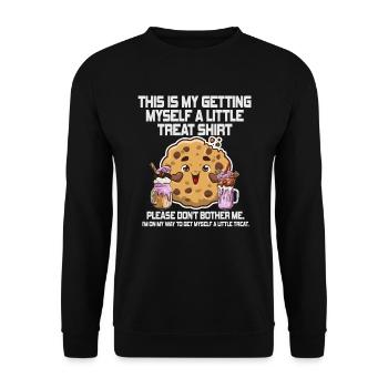 Dessert crémeux au sundae Ne me dérangez pas - Sweat-shirt Unisexe - noir - Devant - Alina (178cm) & Michal (187cm)