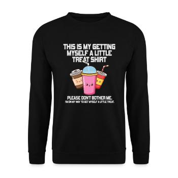 Creamy Sundae Dessert Don't Bother Me - Unisex Sweatshirt - black - Front - Alina (178cm) & Michal (187cm)