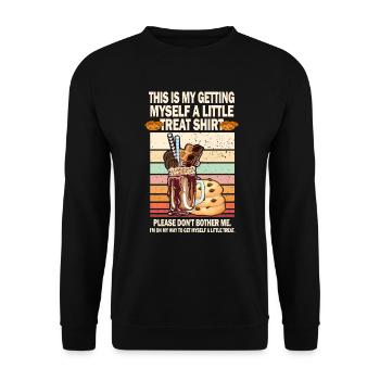 Creamy Sundae Dessert Don't Bother Me - Unisex Sweatshirt - black - Front - Alina (178cm) & Michal (187cm)