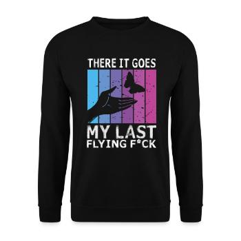 Et voilà mon dernier F volant - Sweat-shirt Unisexe - noir - Devant - Alina (178cm) & Michal (187cm)