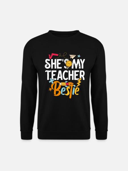 Lehrer Besties, weil sie verrückt werden - Unisex Pullover - Schwarz