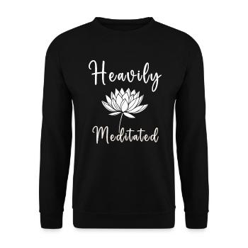 Stark meditiert - Unisex Pullover - Schwarz - Vorne - Alina (178cm) & Michal (187cm)