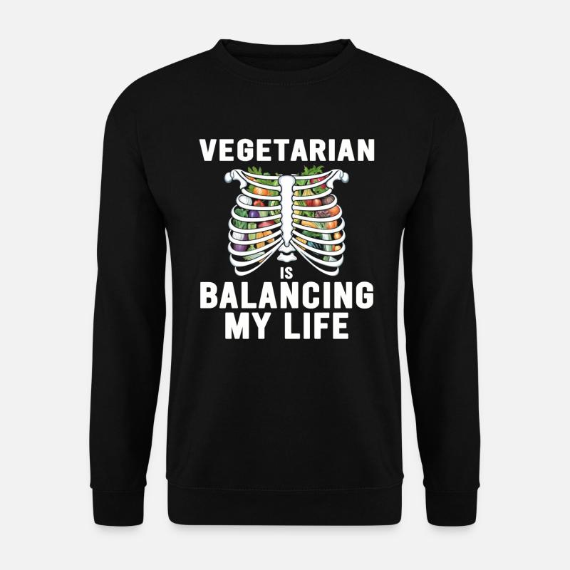 Végétarien Équilibrer ma vie - Sweat-shirt Unisexe - noir