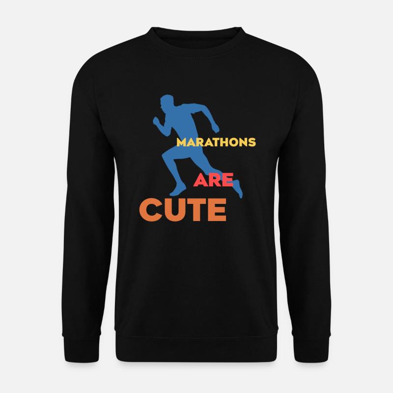 Marathons sind süß Ultramarathon - Unisex Pullover - Schwarz