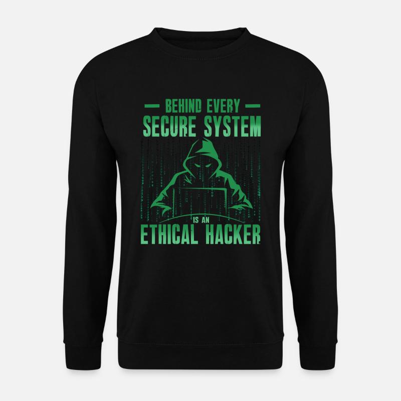 Ethical Hacker Cybersecurity Expertise - Unisex Sweatshirt - black