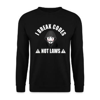 Ethical Hacker Cybersecurity Expertise - Unisex Sweatshirt - black - Front - Alina (178cm) & Michal (187cm)