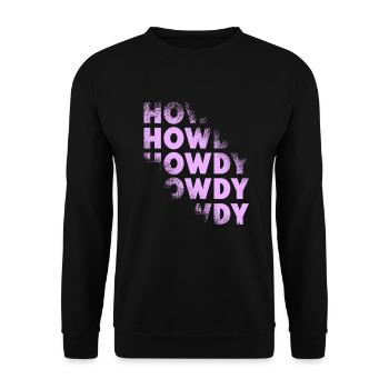 Western Country Texas Cowboyhut - Unisex Pullover - Schwarz - Vorne - Alina (178cm) & Michal (187cm)