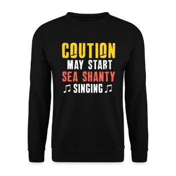 Sailor Meme Pirate Ship Ocean Sailing - Unisex Sweatshirt - black - Front - Alina (178cm) & Michal (187cm)