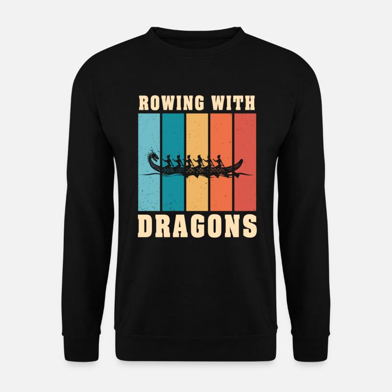 Ramer avec Dragons Dragons Dragonboat - Sweat-shirt Unisexe - noir