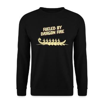 Alimenté par Dragon Fire Dragon Boat - Sweat-shirt Unisexe - noir - Devant - Alina (178cm) & Michal (187cm)
