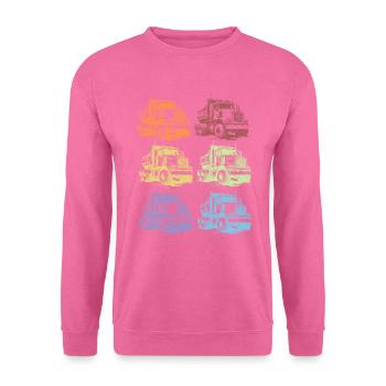 Retro Truck Driver Gift - Unisex Sweatshirt - pink - Front