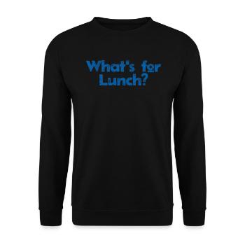 What's For Lunch? - Unisex Sweatshirt - black - Front - Alina (178cm) & Michal (187cm)
