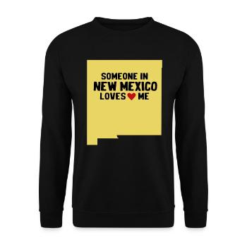 Someone In New Mexico Loves Me - Unisex Sweatshirt - black - Front - Alina (178cm) & Michal (187cm)
