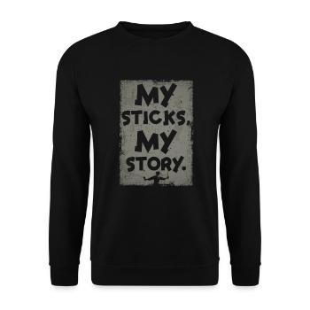 Arnis Eskrima Kali Philippinischer Martial - Unisex Pullover - Schwarz - Vorne - Alina (178cm) & Michal (187cm)
