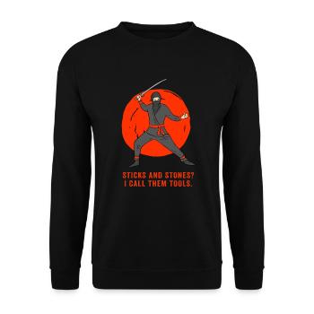 Arnis Eskrima Kali Art philippin - Sweat-shirt Unisexe - noir - Devant - Alina (178cm) & Michal (187cm)