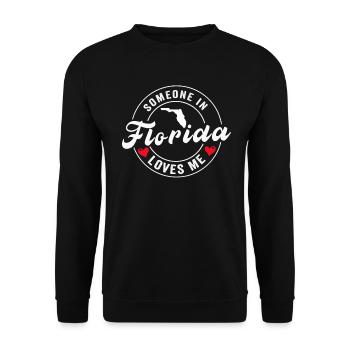 Someone In Florida Loves Me - Unisex Sweatshirt - black - Front - Alina (178cm) & Michal (187cm)