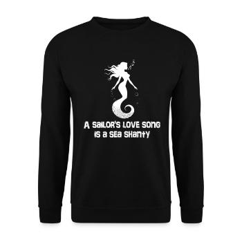 Sailor Meme Pirate Ship Ocean Sailing - Unisex Sweatshirt - black - Front - Alina (178cm) & Michal (187cm)
