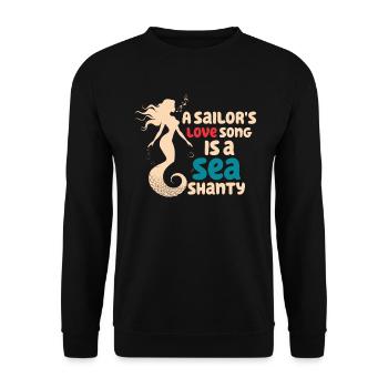 marin meme bateau pirate navigation océanique - Sweat-shirt Unisexe - noir - Devant - Alina (178cm) & Michal (187cm)