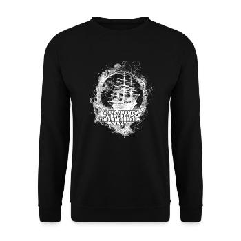 marin meme bateau pirate navigation océanique - Sweat-shirt Unisexe - noir - Devant - Alina (178cm) & Michal (187cm)
