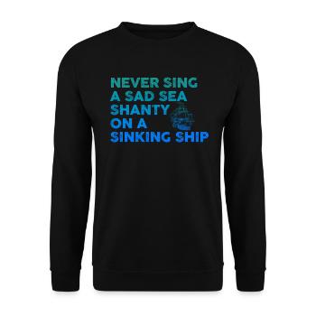marin meme bateau pirate navigation océanique - Sweat-shirt Unisexe - noir - Devant - Alina (178cm) & Michal (187cm)