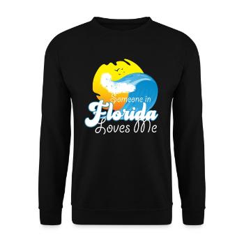 Someone In Florida Loves Me - Unisex Sweatshirt - black - Front - Alina (178cm) & Michal (187cm)