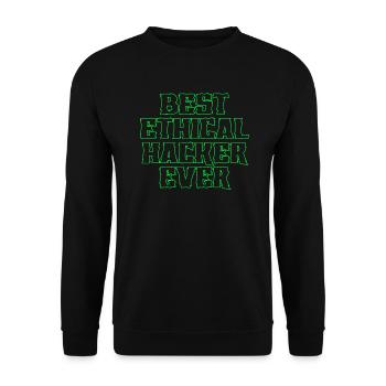 Ethical Hacker Cybersecurity Expertise - Unisex Sweatshirt - black - Front - Alina (178cm) & Michal (187cm)