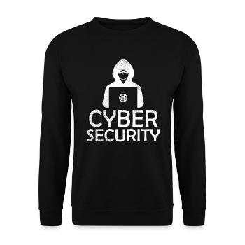 Ethical Hacker Cybersecurity Expertise - Unisex Sweatshirt - black - Front - Alina (178cm) & Michal (187cm)