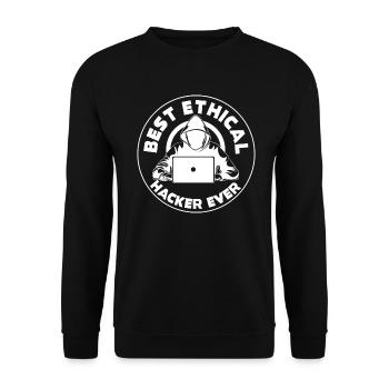 Cybersicherheitsexpertise von ethischen Hackern - Unisex Pullover - Schwarz - Vorne - Alina (178cm) & Michal (187cm)
