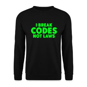 Ethical Hacker Cybersecurity Expertise - Unisex Sweatshirt - black - Front - Alina (178cm) & Michal (187cm)