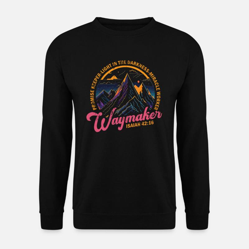Wegweiser, Versprechenshüter, Wundertäter - Unisex Pullover - Schwarz