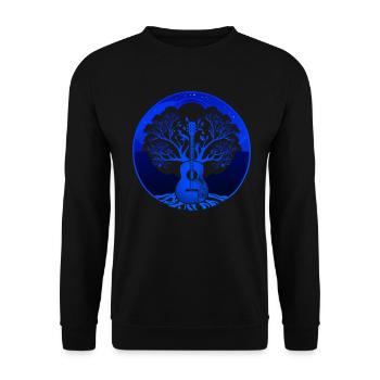 Yggdrasil Nature Musicien Arbre De Vie - Sweat-shirt Unisexe - noir - Devant - Alina (178cm) & Michal (187cm)