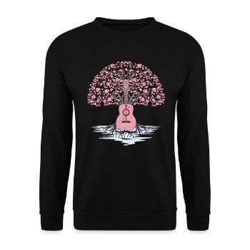 Yggdrasil Musicien de la nature Arbre de vie - Sweat-shirt Unisexe - noir - Devant - Alina (178cm) & Michal (187cm)