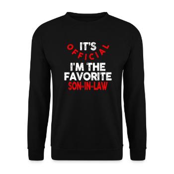 C’est le gendre préféré officiel - Sweat-shirt Unisexe - noir - Devant - Alina (178cm) & Michal (187cm)