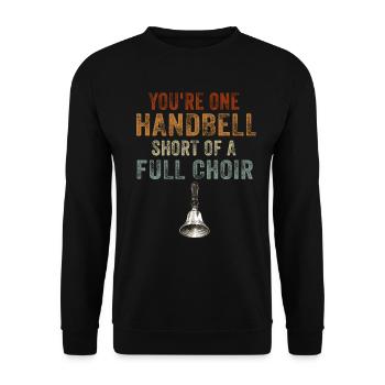 Chorale Instrument de musique Cloche à main Chorale - Sweat-shirt Unisexe - noir - Devant - Alina (178cm) & Michal (187cm)