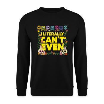 Je ne m’en soucie même pas - Sweat-shirt Unisexe - noir - Devant - Alina (178cm) & Michal (187cm)