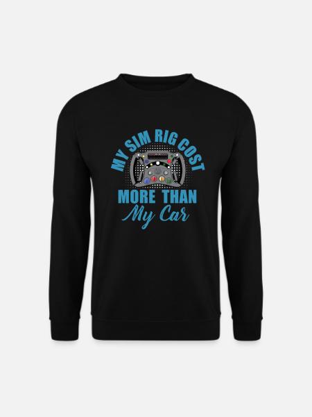 Simracer Esports Enthusiast Sim Racing - Unisex Pullover - Schwarz