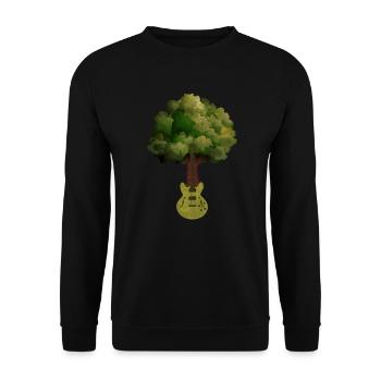 Yggdrasil Nature Musicien Arbre De Vie - Sweat-shirt Unisexe - noir - Devant - Alina (178cm) & Michal (187cm)