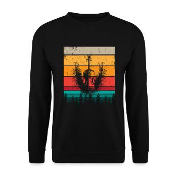 Yggdrasil Nature Musicien Arbre De Vie - Sweat-shirt Unisexe - noir - Devant - Alina (178cm) & Michal (187cm)