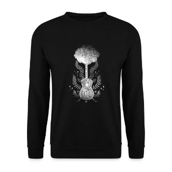 Yggdrasil Nature Musicien Arbre De Vie - Sweat-shirt Unisexe - noir - Devant - Alina (178cm) & Michal (187cm)