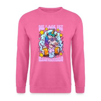 Die Lage Ist Besäufniserregend - Sweat-shirt Unisexe - rose - Devant