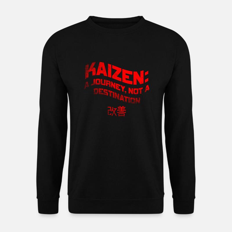 Kaizen: Eine Reise, kein Ziel - Unisex Pullover - Schwarz