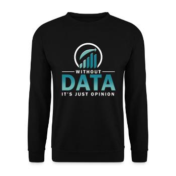 Conception amusante pour les passionnés de données - Sweat-shirt Unisexe - noir - Devant - Alina (178cm) & Michal (187cm)