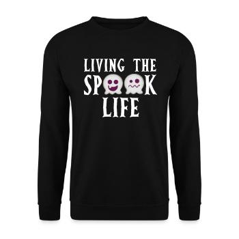 Vivre la vie fantôme Spook Life Appât - Sweat-shirt Unisexe - noir - Devant - Alina (178cm) & Michal (187cm)