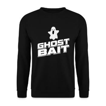 Living The Spook Life Ghost Bait - Unisex Sweatshirt - black - Front - Alina (178cm) & Michal (187cm)