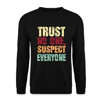 Murder Mystery Dinner Fun Night - Unisex Sweatshirt - black - Front - Alina (178cm) & Michal (187cm)