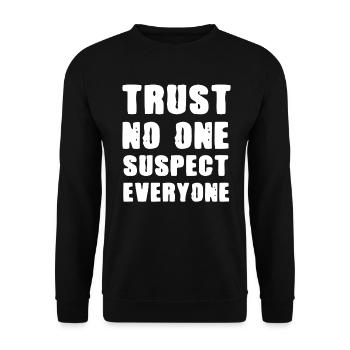 Murder Mystery Dinner Fun Night - Unisex Sweatshirt - black - Front - Alina (178cm) & Michal (187cm)