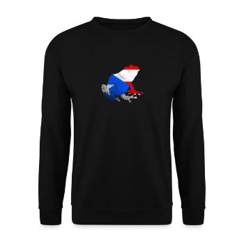 Taíno Echoes Caribbean Ancestry Pride - Unisex Sweatshirt - black - Front - Alina (178cm) & Michal (187cm)