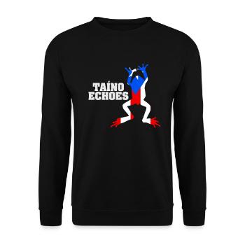 Taíno fait écho à la fierté de l’ascendance caribéenne - Sweat-shirt Unisexe - noir - Devant - Alina (178cm) & Michal (187cm)