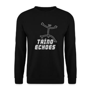 Taíno spiegelt den Stolz seiner karibischen Abstammung wider - Unisex Pullover - Schwarz - Vorne - Alina (178cm) & Michal (187cm)
