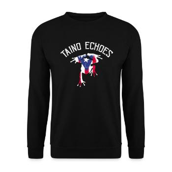 Taíno Echoes Caribbean Ancestry Pride - Unisex Sweatshirt - black - Front - Alina (178cm) & Michal (187cm)